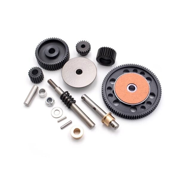 Axial SCX10 Transmission Metal Gear Set - Reinforced Steel Transmission Gear Assembly 56T/15T