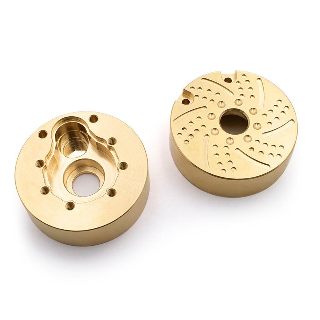 113g Brass Portal Axle Cover for Traxxas TRX-4 Front Rear, Metal Weighted Hub Cap