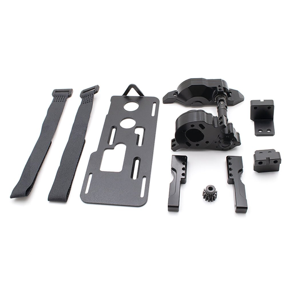 TRX-4 Front Transmission Gearbox CNC Aluminum with Servo Mount for RC Crawler Upgrade