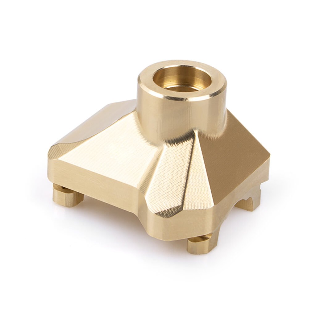 Brass Middle Axle Cover for Traxxas TRX-6, RC Crawler Truck Weighted Brass Diff Cover