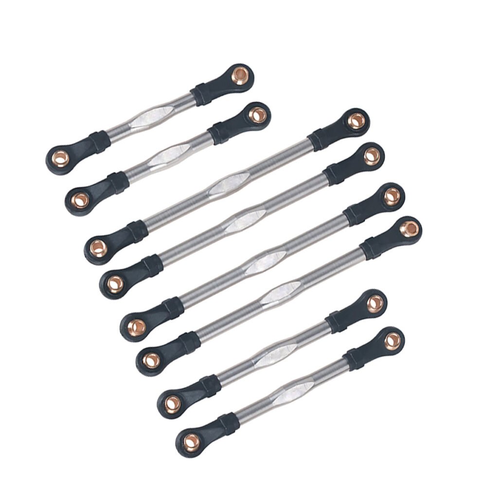 Stainless Steel Link Rod Set for Traxxas TRX-4M, Front Rear Upper Lower Links